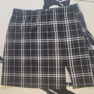 Mini plaid skirt